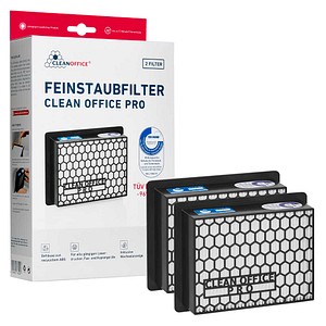 CLEAN OFFICE® Feinstaubfilter Pro Größe 15,0 x 12,0 cm, 2 St.