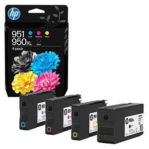 HP 950XL/951(C3WK1AE) schwarz, cyan, magenta, gelb Druckerpatronen, 4er-Set