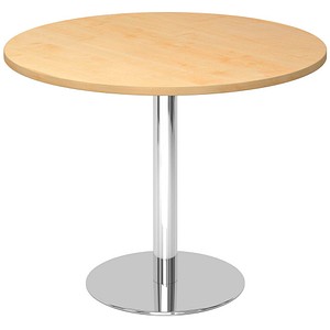 HAMMERBACHER Bistrotisch rund Spanplatte ahorn 100,0 x 100,0 x 74,0 cm, 1 St.