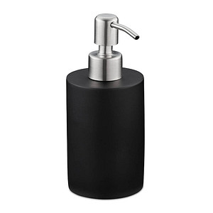 relaxdays Seifenspender 10031059_46 schwarz Polyresin 180,0 ml, 1 St.