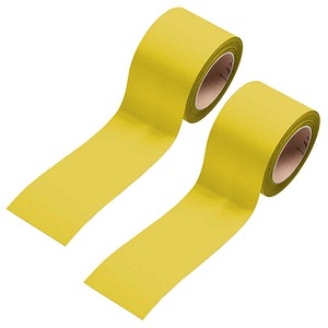 EICHNER Magnetbänder gelb 6,0 cm x 10,0 m, 2 Rollen