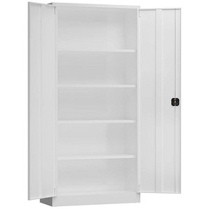 ClassiX Stahlschrank X-530347 signalweiß 4 Fachböden 92,0 x 42,0 x 194,5 cm, aufgebaut, 1 St.