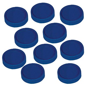 MAUL Magnete blau, Kunststoff Ø 2,9 x 1,2 cm, 10 St.