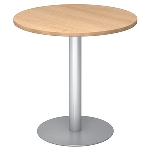 HAMMERBACHER Bistrotisch rund Spanplatte eiche 80,0 x 80,0 x 74,0 cm, 1 St.