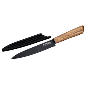 NIROSTA Küchenmesser  Flow Fair schwarz, Klinge: 13,5 cm, 1 St.