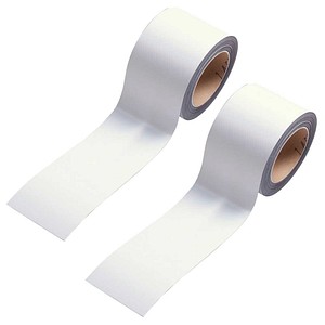EICHNER Magnetbänder weiß 4,0 cm x 10,0 m, 2 Rollen