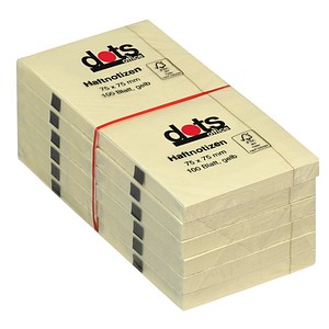dots Haftnotizen gelb, 12 Blöcke