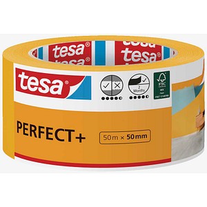 tesa PERFECT+ Kreppband orange 50,0 mm x 50,0 m 1 Rolle