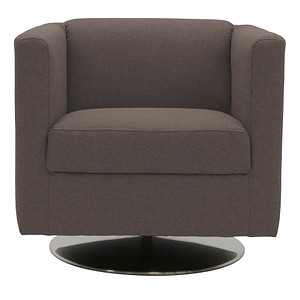 DOMO Collection Sessel BOB braun silber Stoff 72,0 cm 75,0 cm, 1 St.