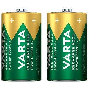 VARTA Akkus RECHARGE ACCU Power Ni-MH Mono D 3.000 mAh, 2 St.