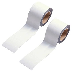 EICHNER Magnetbänder weiß 6,0 cm x 10,0 m, 2 Rollen