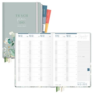 Häfft® Verlag Lehrerkalender Minty Leaves August 2026 - Juli 2027 mint, 1 St.