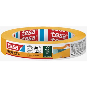 tesa PERFECT+ Kreppband orange 19,0 mm x 50,0 m 1 Rolle