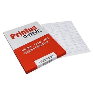 Printus Etiketten weiß 48,5 x 25,4 mm, 100 Blatt
