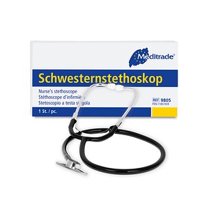 Meditrade® Schwesternstethoskop schwarz, silber, 1 St.