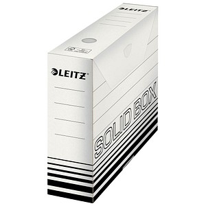 LEITZ Archivbox Solid weiß 8,0 x 33,0 x 25,7 cm, 10 St.