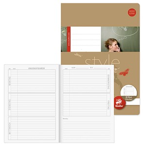 Staufen® Hausaufgabenheft Style Lineatur SL liniert DIN A5 ohne Rand, 48 Blatt, 1 St.