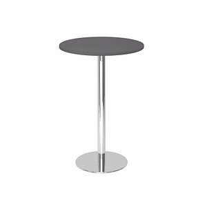 HAMMERBACHER Stehtisch rund Spanplatte grafit 80,0 x 80,0 x 111,6 cm, 1 St.