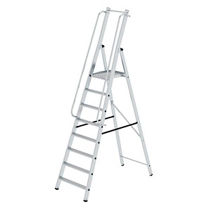 MUNK Podestleiter 51098 silber 8 Stufen, H: 288,0 cm
