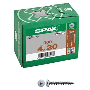 SPAX® Rückwandschrauben T20 Flachkopf WIROX 0151010400203 4 mm x 20 mm, 300 St.