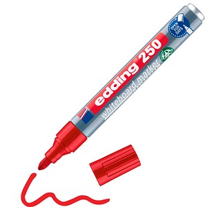 edding 250 Whiteboard-Marker rot 1,5 - 3,0 mm, 1 St.