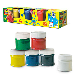 SES Creative® Fingerfarben farbsortiert 4x 150,0 ml, 1 St.