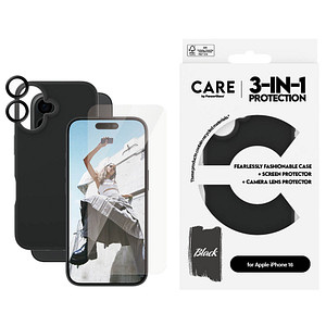 CARE by PanzerGlass® 3-in-1 Schutz-Set für Apple iPhone 16