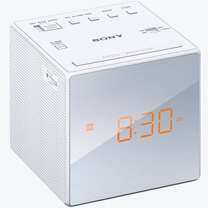 SONY ICF-C1W Radiowecker weiß