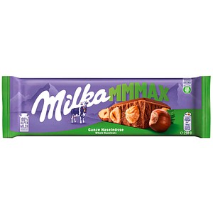 Milka MMMAX Ganze Haselnüsse Schokolade 250,0 g, 1 St.