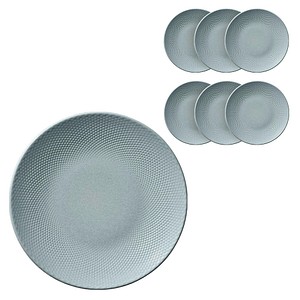 HEART & SOUL Teller PINE coup Relief Sky blau Ø 28,0 cm, 6 St.