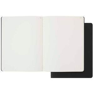 MOLESKINE Notizbücher Smart Notebook Cahier XL blanko, schwarz Hardcover 176 Seiten, 2 St.