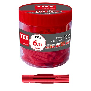 TOX TRI 6/51 010260041 Universaldübel Ø 6 mm x 51 mm, 150 St.