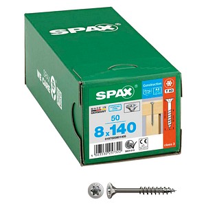 SPAX® Universalschrauben T40 Senkkopf Edelstahl A2 0197000801405 8 mm x 140 mm, 50 St.