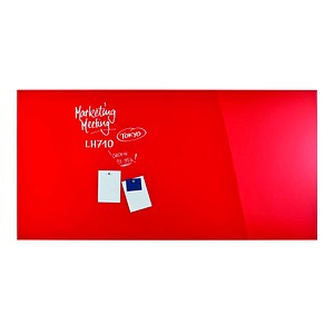 magnetoplan Glas-Magnettafel 200,0 x 100,0 cm intensiv-rot