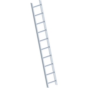 Layher Dachauflegeleiter 1051 silber 10 Sprossen, H: 280,0 cm