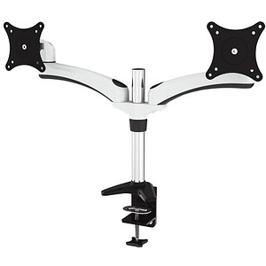 JENIMAGE Monitor-Halterung JI-ME220TK JI-ME220TK schwarz, weiß für 2 Monitore, Tischklemme