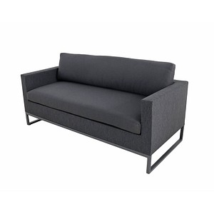 Garden Pleasure Loungesofa Yara anthrazit Kunststoff, Metall, 1-teilig