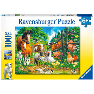 Ravensburger XXL Versammlung der Tiere Puzzle, 100 Teile