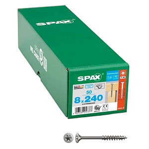 SPAX® Universalschrauben T40 Senkkopf Edelstahl A2 0197000802405 8 mm x 240 mm, 50 St.