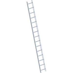 Layher Dachauflegeleiter 1051 silber 15 Sprossen, H: 420,0 cm