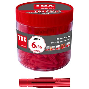 TOX TRI 6/36 010260031 Universaldübel Ø 6 mm x 36 mm, 200 St.