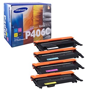 HP CLT-P406C (SU375A) schwarz, cyan, magenta, gelb Toner, 4er-Set