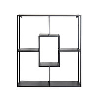 HAKU Möbel Wandregal schwarz 60,0 x 18,0 x 70,0 cm | Printus