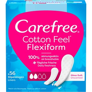 Carefree Slipeinlagen Cotton Feel Flexiform, 56 St.