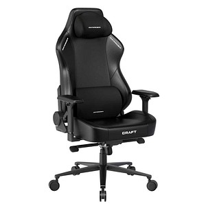 DXRacer Gaming Stuhl Craft, Größe XL, GC/XLCM23LTA/N Kunstleder schwarz