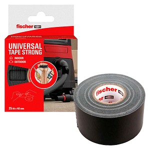fischer Universal Tape Strong Gewebeband schwarz 50,0 mm x 25,0 m 1 St.