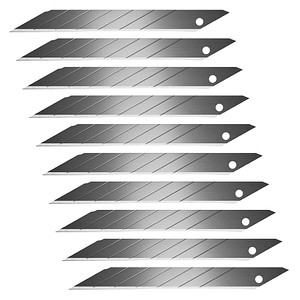 Hansa Cuttermesser-Klingen schwarz 9 mm, 10 St.