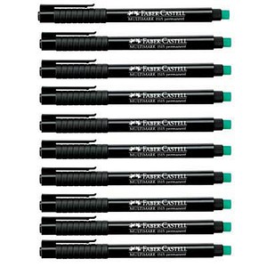 FABER-CASTELL MULTIMARK 1513 Folienstifte schwarz 0,6 mm permanent, 10 St.