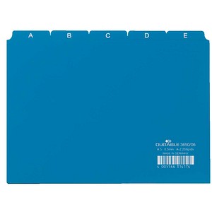 DURABLE Karteikartenregister A-Z blau