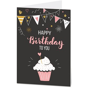 LUMA Geburtstagskarte Happy Birthday LU1591 DIN B6, 1 St.
